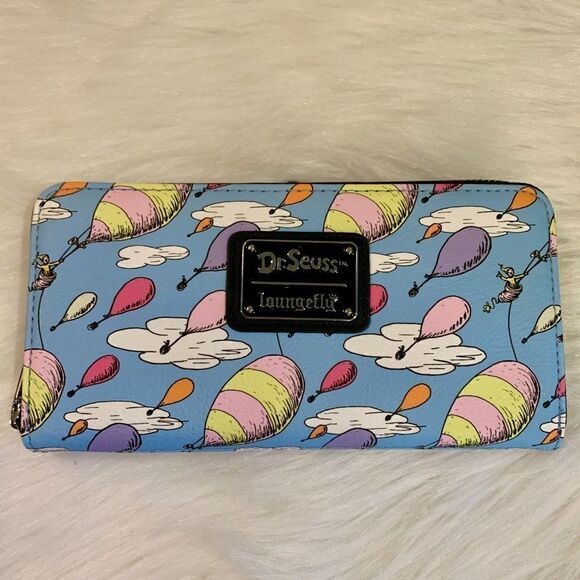 Loungefly Dr. Seuss Oh the Places You’ll Go Mini Backpack & Wallet NWT - Picture 10 of 12